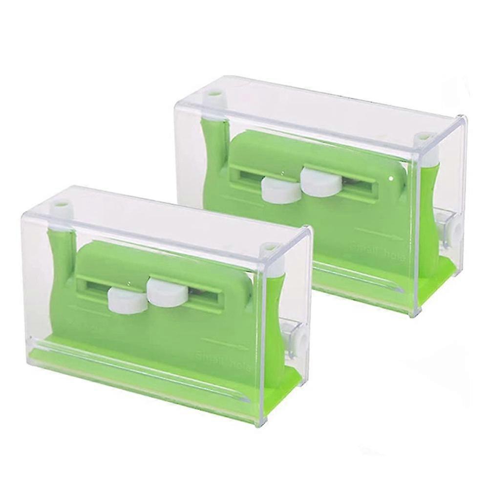 2Pcs Automatic Needle Threader, Sewing Needle Threader(Green)