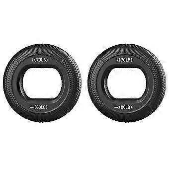 2 silicone finger grip rings for hand training to improve grip strength and finger flexibility. Suitable for athletes and fitness enthusiasts.-SNNGV