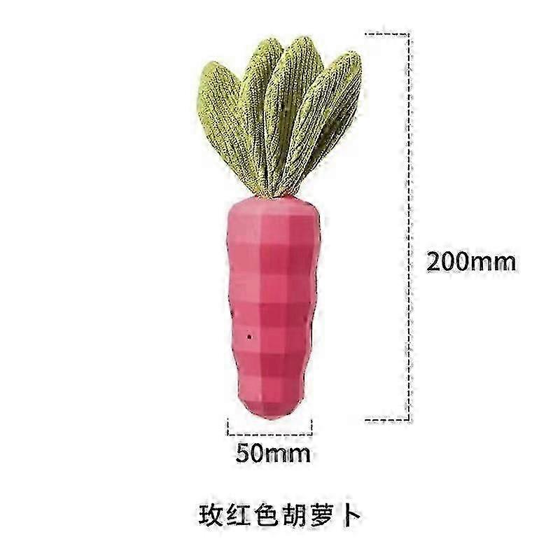 Unstuffed Crinkle Carrot Toy