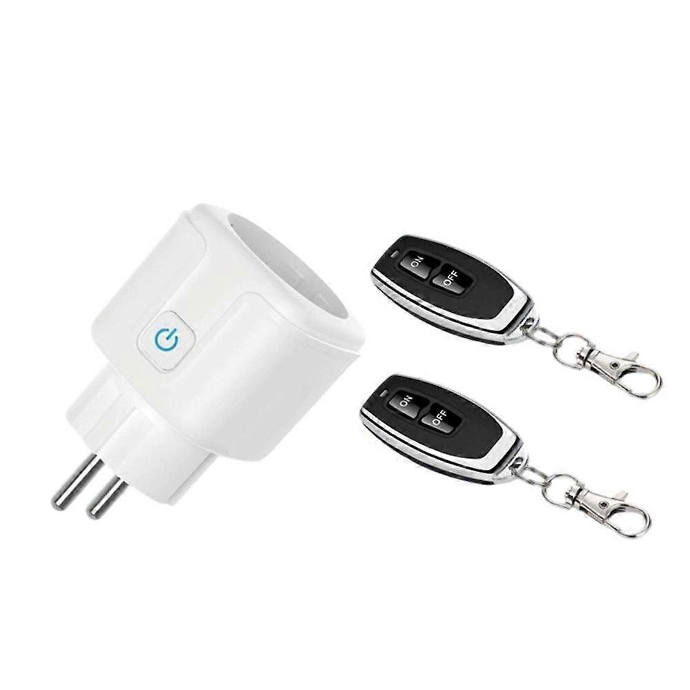 RF433 Wireless Smart Socket Home Remote Control Socket EU Plug Remote on OFF Electrical for Lighting Fan TV
