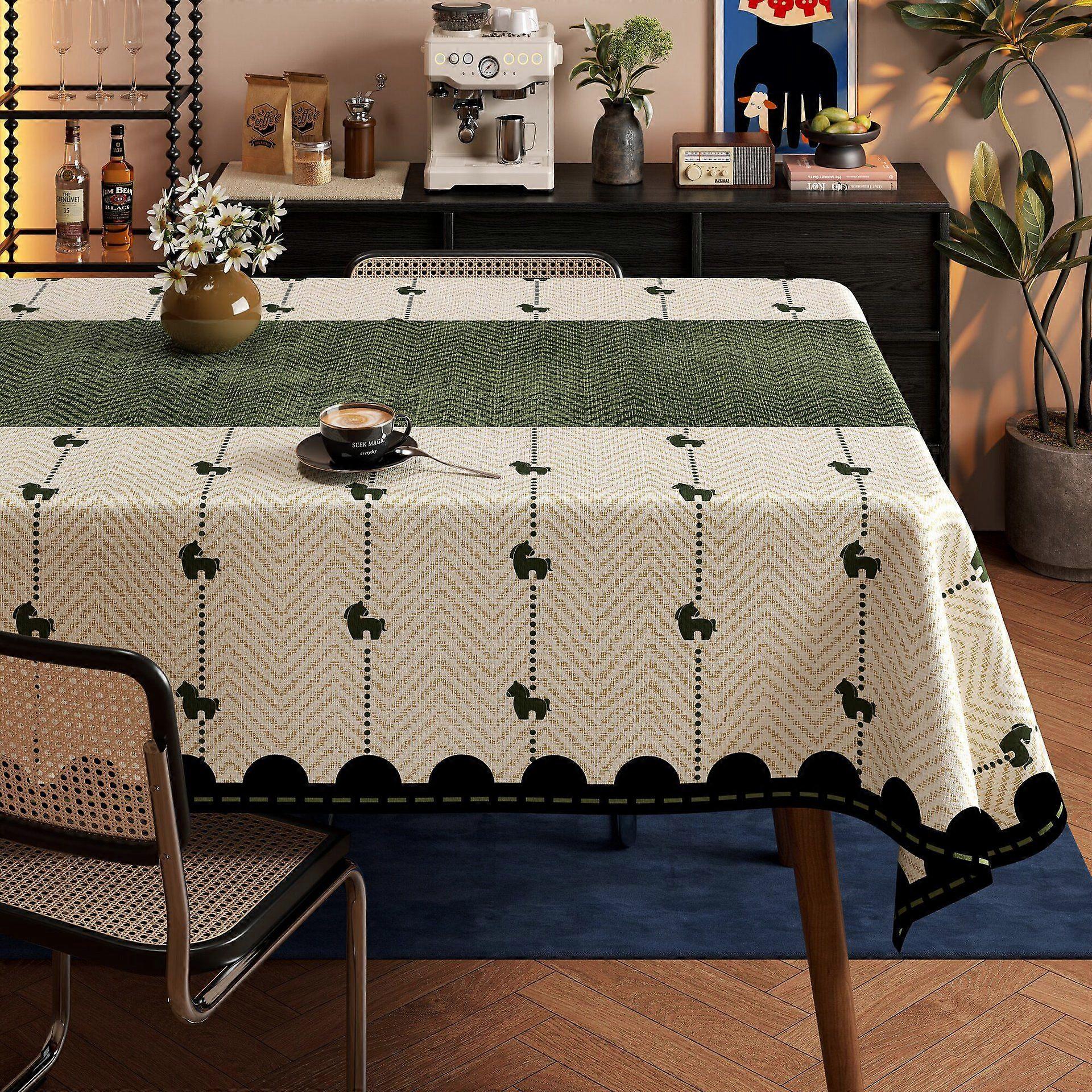 1 pc rectangular tablecloth 140x180cm elegant tablecloth rectangular tablecloth for kitchen dining table living room bedroom decoration
