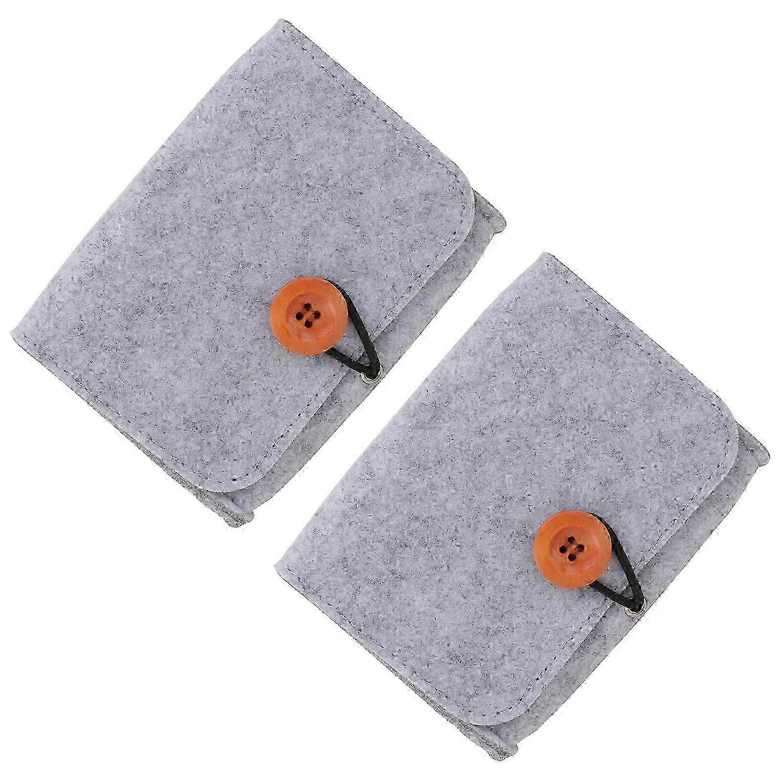 Durable Felt Roller Bottle Storage Pouch