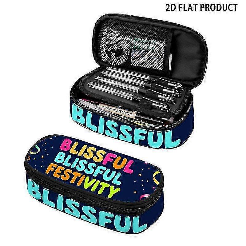 PU Leather Pencil Case Confetti Print