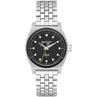 Nixon Time Teller Quartz Analog Woman Watch with A11302971 Stainless Steel Bracelet