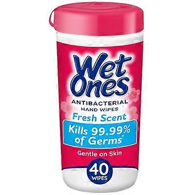 Wet Ones Antibacterial Hand Wipes Fresh Scent 40 ct