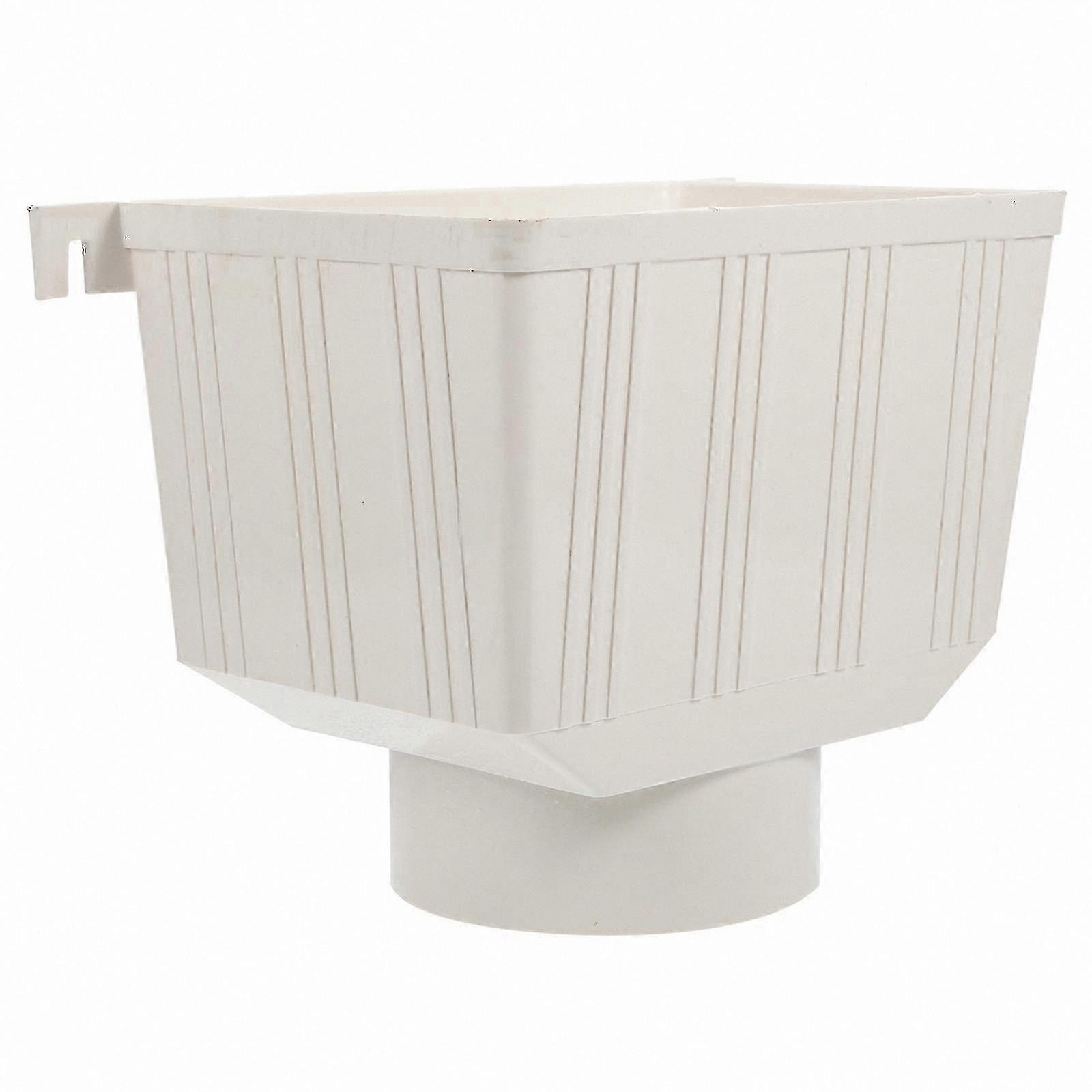 Efficient White PVC Gutter Adapter
