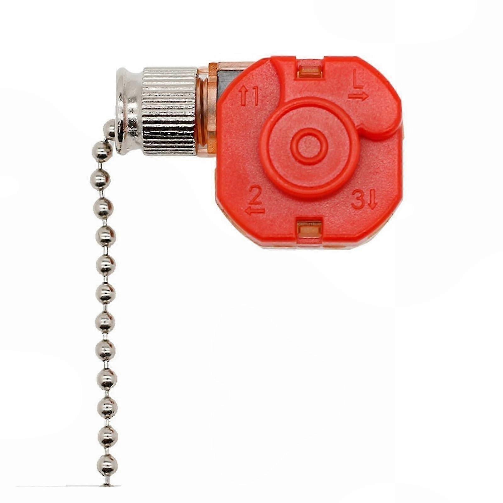 Ceiling Fan Light Switch Replacement, 3-Position 4-Wire Pull Chain, Single Pack
