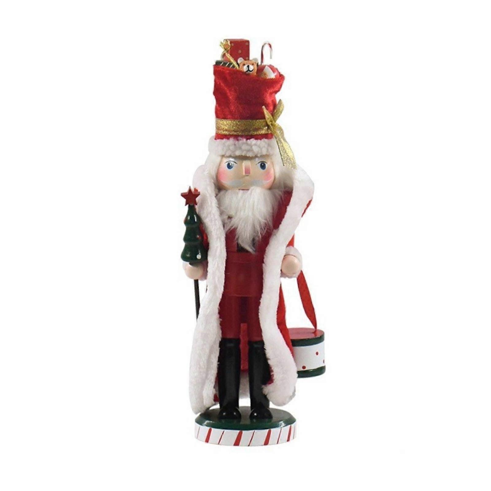 Santa Nutcracker Traditional Wooden Nutcracker Classic Tabletop Craft for