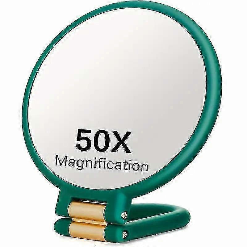 Foldable 50X Handheld Makeup Mirror