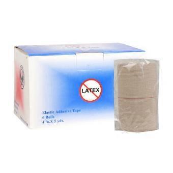 Jorvet Elastic Adhesive Bandages - 4" x 5 yds, 6 Rolls