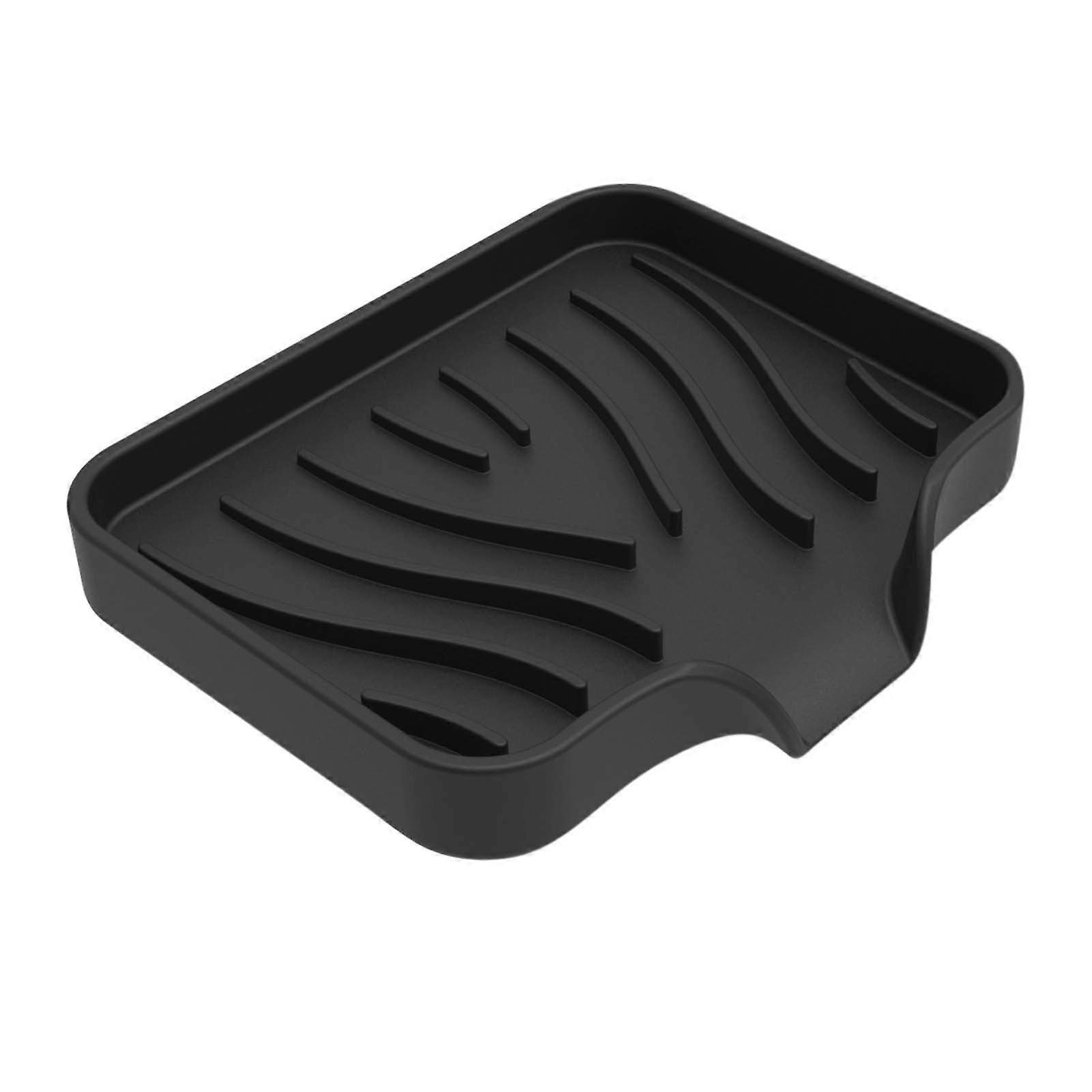 Soft Rubber Soap Dish with Drain Spout