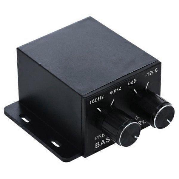 Car audio tuner, amplifier, subwoofer, stereo equalizer, 4 RCA controller, black