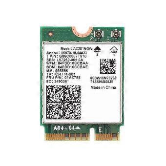 Dual Band 2.4/5GHz WiFi 6 Bluetooth 5.0 M.2 Network Card AX201NGW