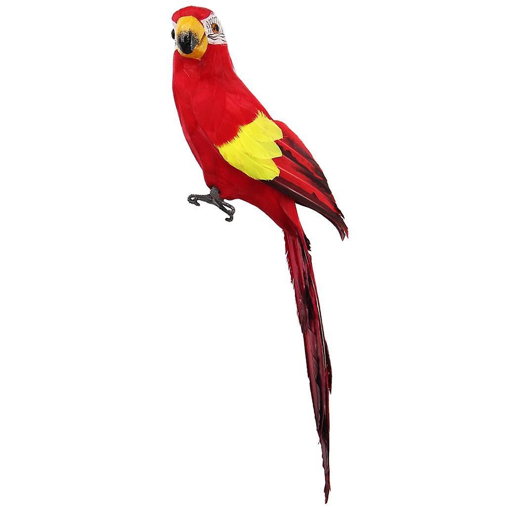 6-Piece Large 25cm Artificial Parrot Birds – Realistic Foam & Feather Home Decor Accents