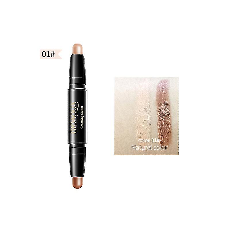 Bioaoua Double-headed Light Shadow Repair Stick Concealer Fix Makeup Three-dimensional Shadow Highlight Brighten Concealer Pen