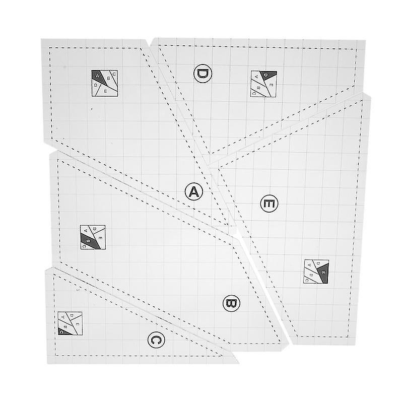 19X12.5cm Transparent Textile Art Gauges & Rulers 1 Set Of Diy Quilting Templates Transparent Quilti