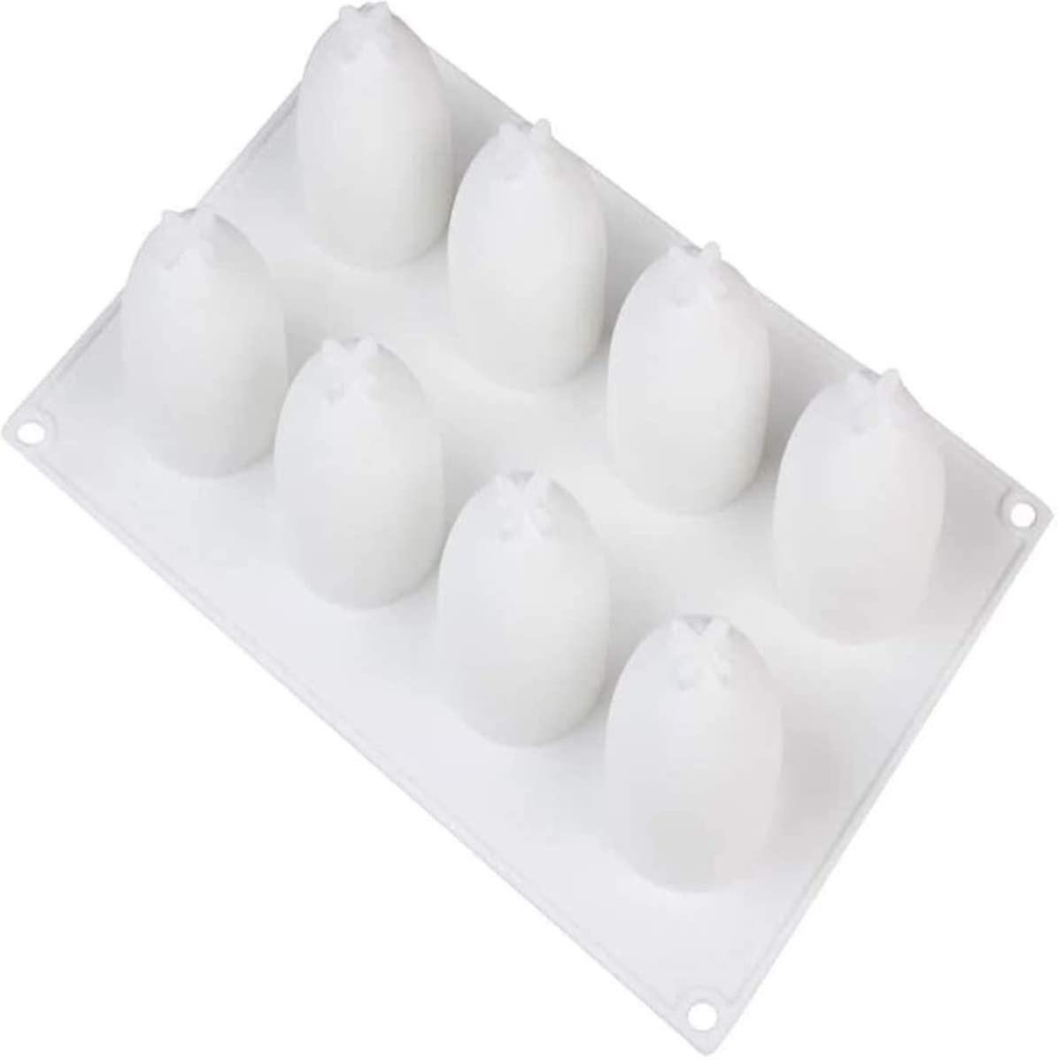 8 Loch Eier Silikonform Eier Form Schokolade Form Silikon Backform Backform Backen Cupcake Form