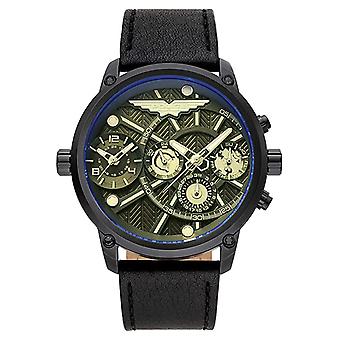 Police watches bushmaster Men's Analog Quartz Watch with Cowhide Bracelet PL.15928JSB-61