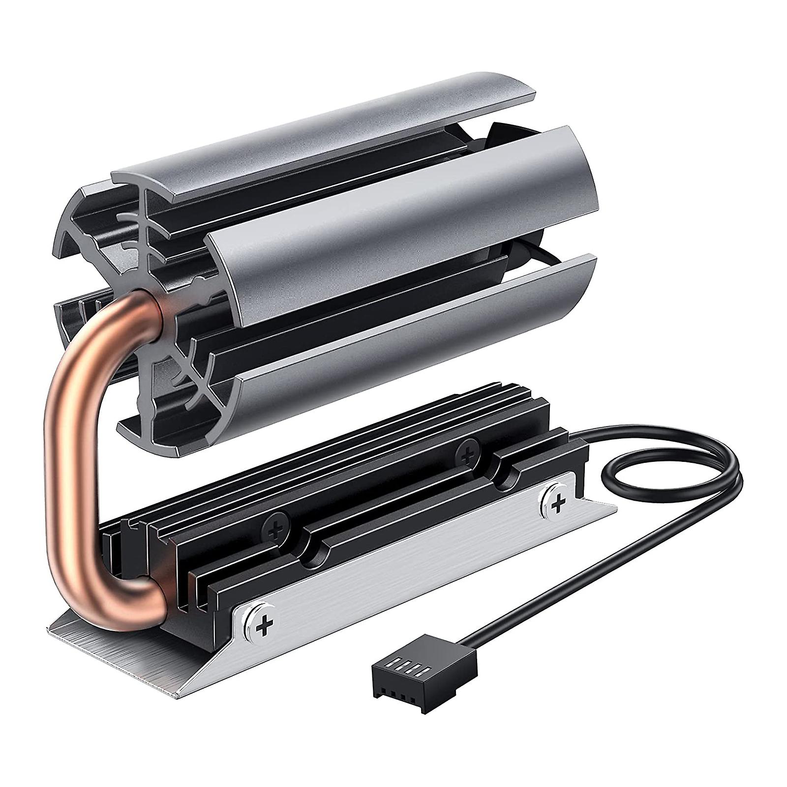 for M.2 NVME 2280 Heatsink Dual Cooler with 30mm PWM Fan