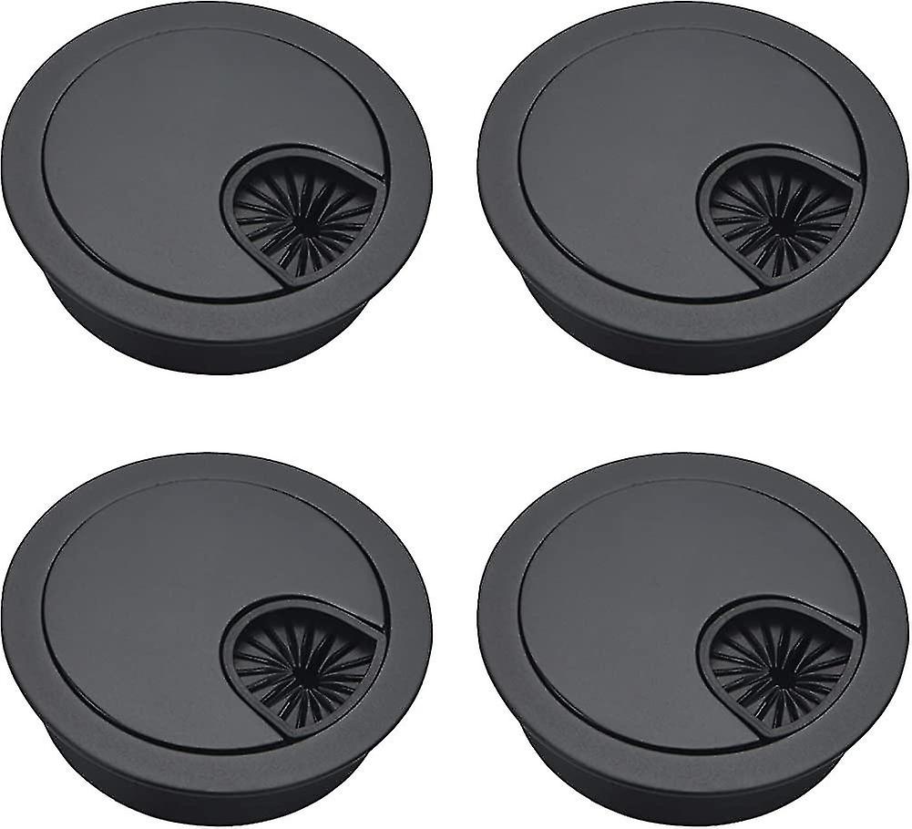 جروميت الكمبيوتر 60 مم ، 4 قطع كابل معدني جروميت ، طاولة مكتب جروميت هدية