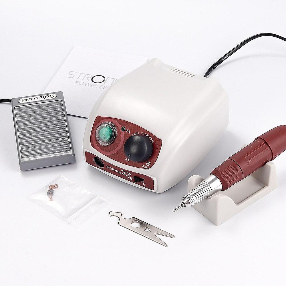 65W 35000rpm電動ネイルドリルビットセットマニキュアネイルチップネイルペディキュアファイルデバイスネイルアートツール用フライスマシン