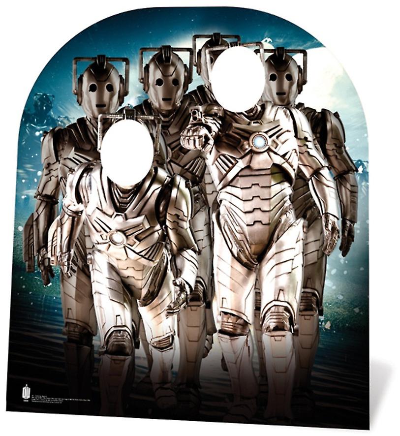 Cyberman Army Child Size Doctor Who Cardboard Cutout / Standee Stand-in / Standee