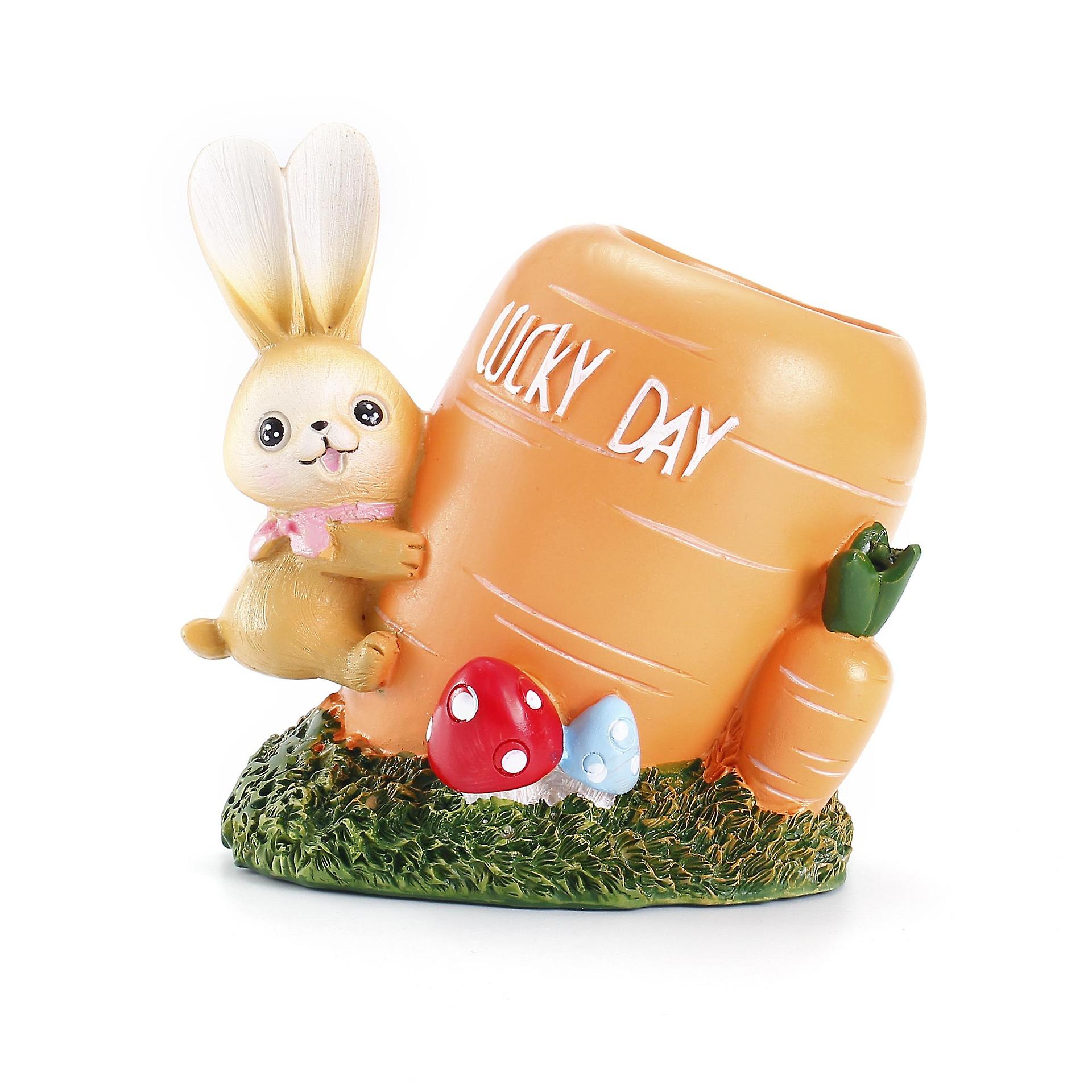 Cartoon Rabbit Resin Ornament Student Office Study
