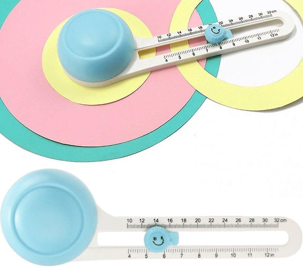 Circular Paper Cutter 360 Degree Rotation Clear Scale Non-slip Circular Paper Trimmer Manual Round Cutting Tool