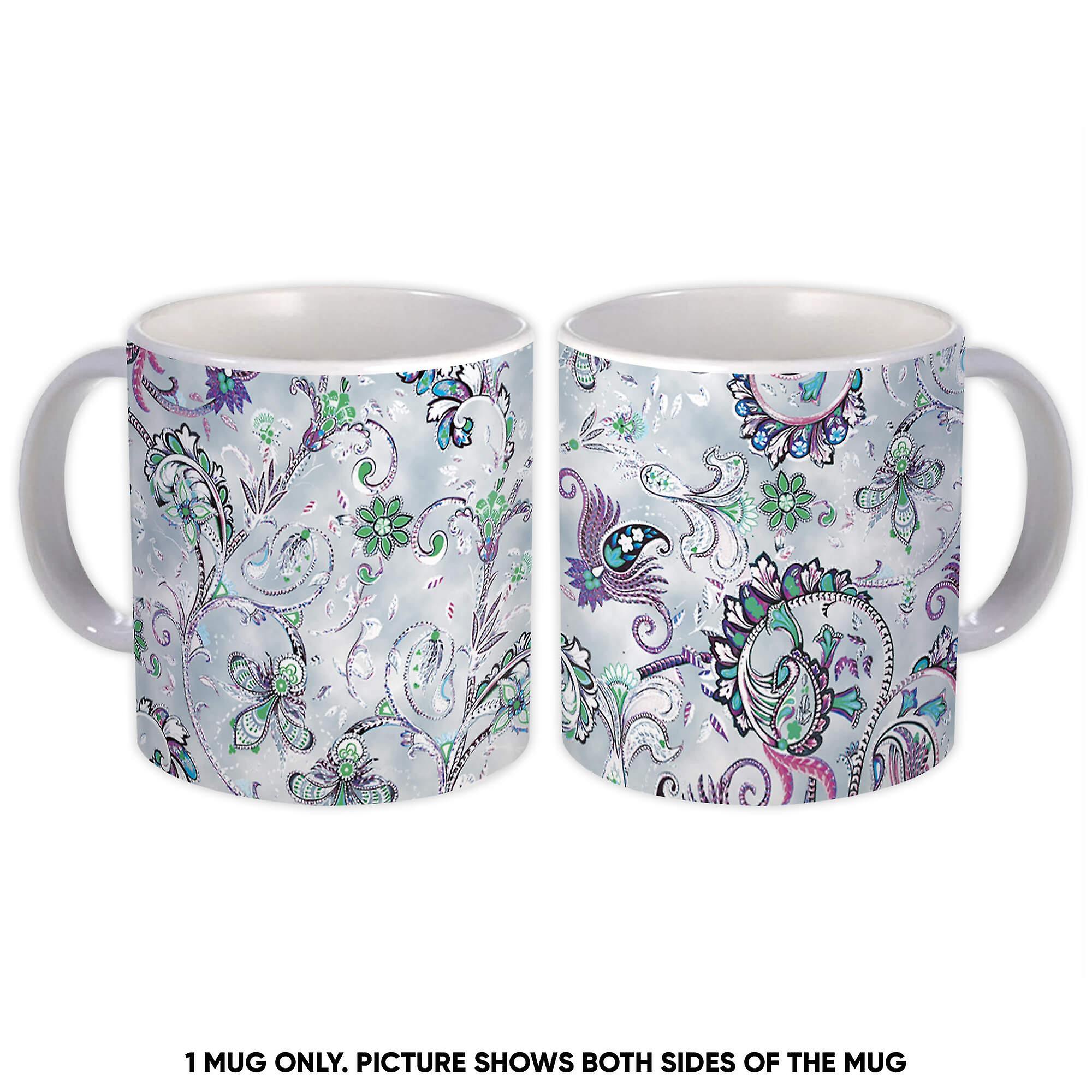 Gift Mug: Fabric Pattern Floral