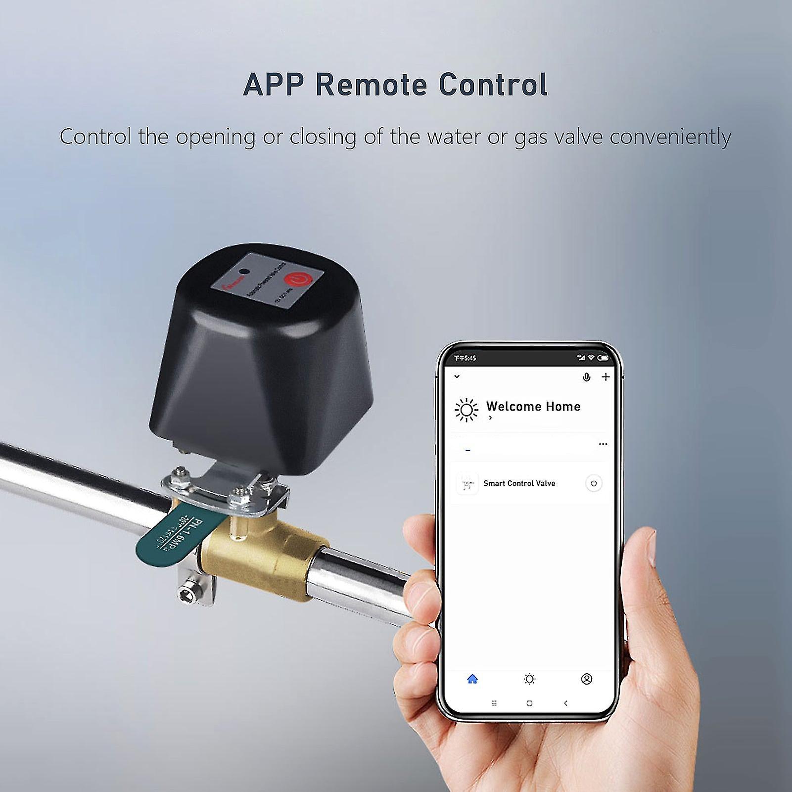 Tuya Zigbee Smart Water Valve For Lever Switch Electric Gas Valve Controller Water Sprinkler Timer App Remote Voice Control