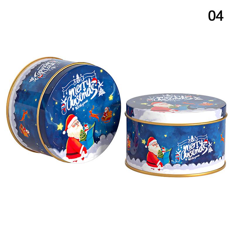 Metal Cookie Box Christmas Gift Box Candy Storage Containers Tinplate Gift Boxes
