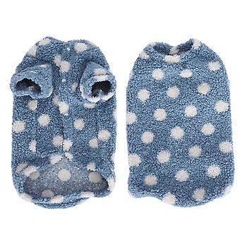 Haustier Hundekleidung Herbst Winter warmer Mantel Jacke Kleidung weicher Plüsch Welpe HundebekleidungBlau M