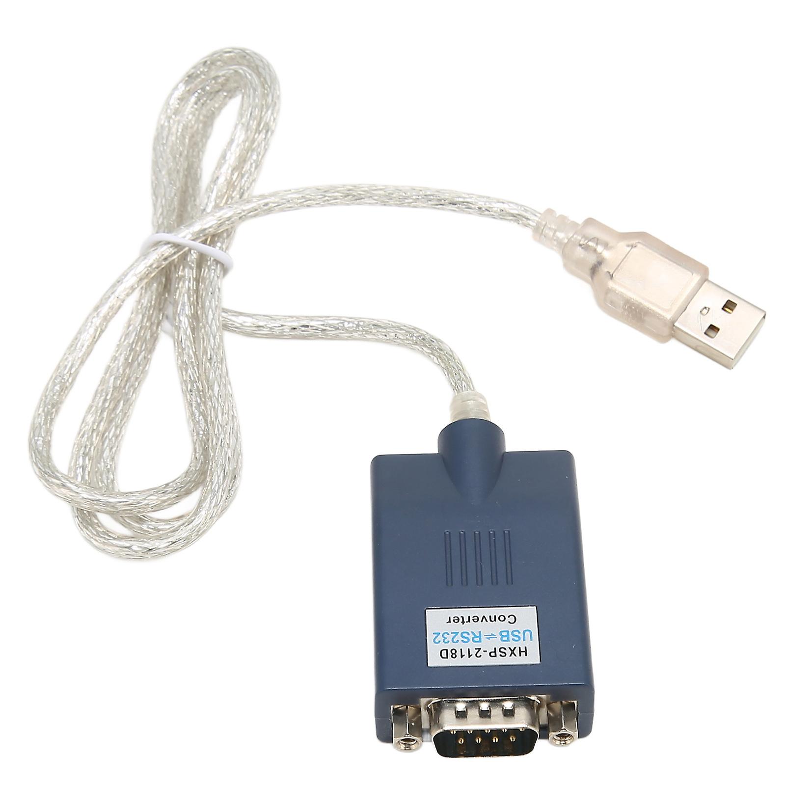 USB 2.0 to RS232 Adapter Plug and Play Widely Compatible Easy Connection USB to RS232 Converter for Laptop Camera Phone 