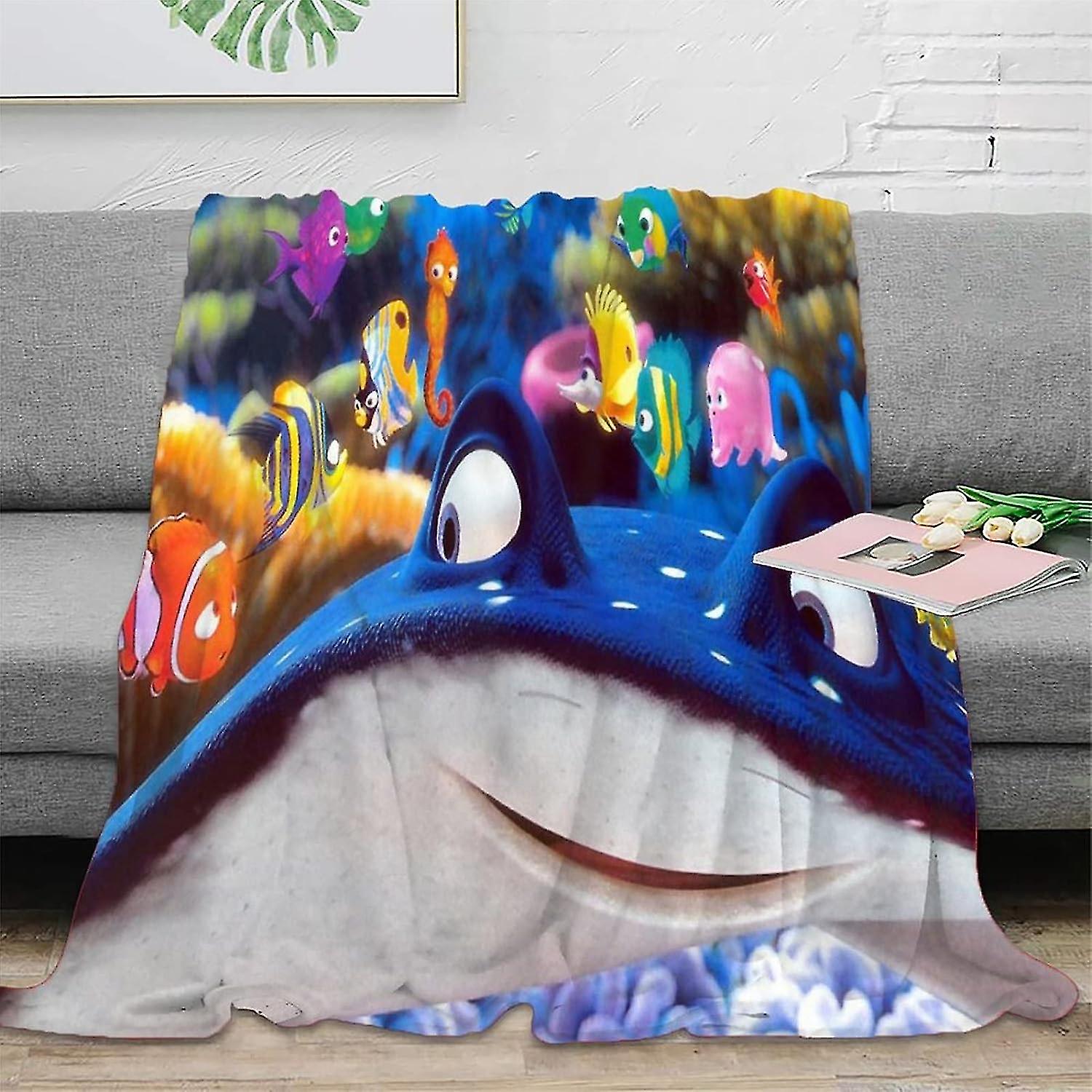 Microfibre Finding Dory Blanketflannel Blanket Fluffy Blanketcomfortable Plush Blanketsofa Blankettravel Blanket 3d Digital Print Fashion Patterns Bla