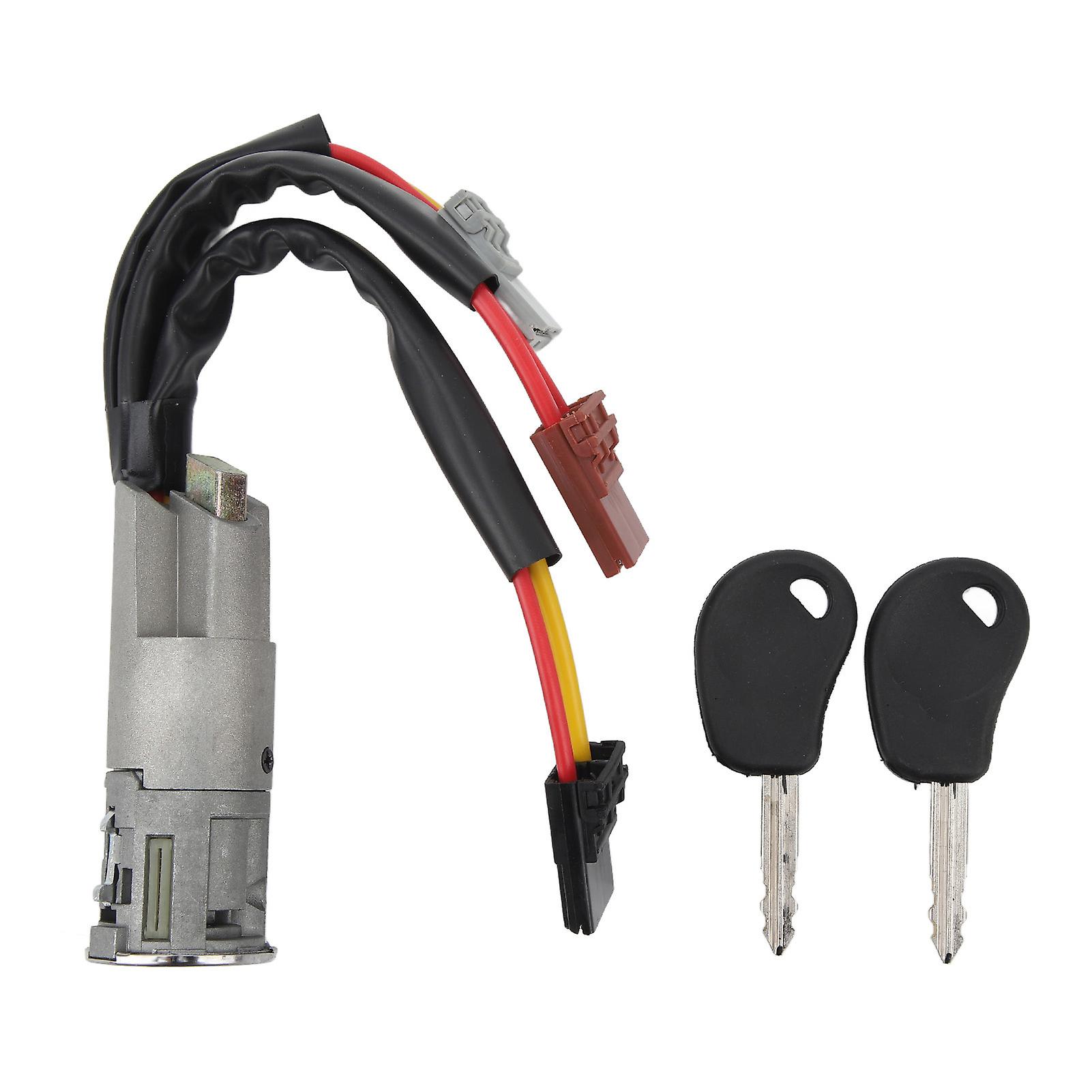 Ignition Steering Barrel Lock With Keys Replacement 252521 For Citroen AX Berlingo Evasion Jumpy Saxo Xantia Xsara