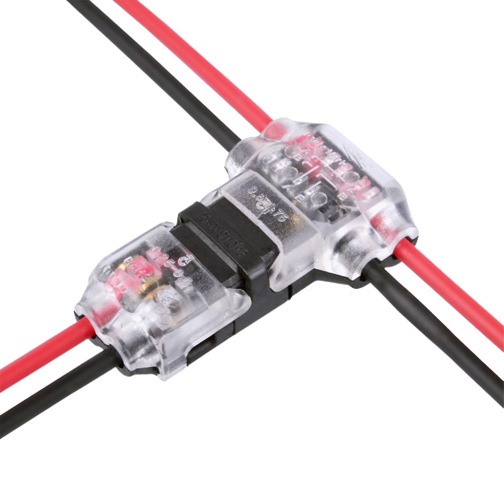 T Tap Wire Connectors 2-pin Solderless χωρίς να απαιτείται απογύμνωση Αδιάβροχο χαμηλής τάσης T Tap Cable Connector-hy