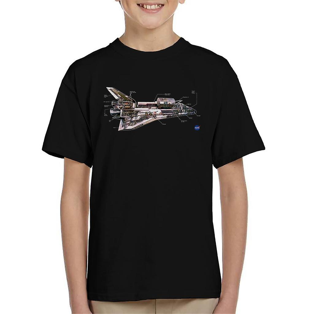 NASA Space Shuttle Schematic Diagram Kid's T-Shirt
