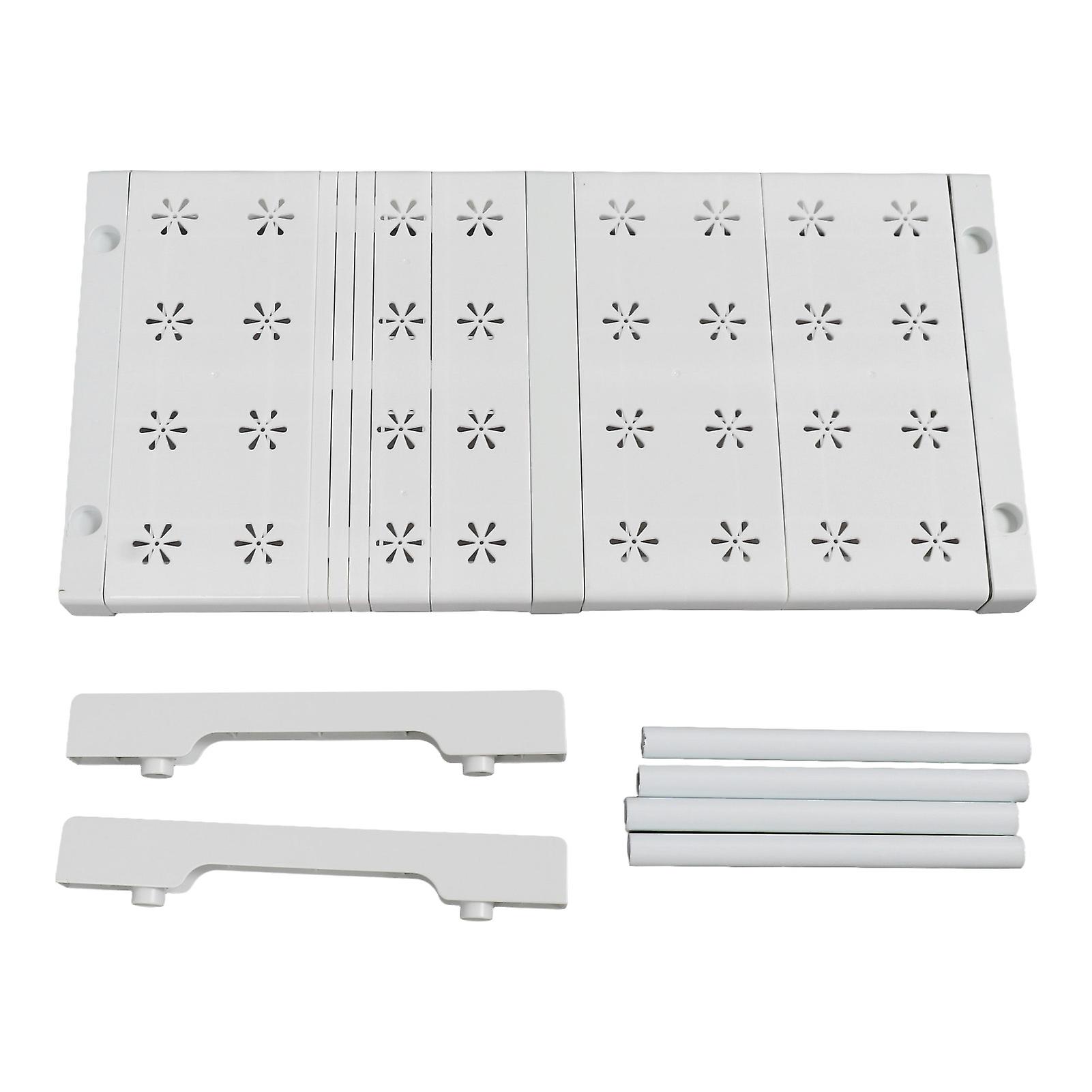 Expandable Closet Shelf Organizer Adjustable Space Saving Wardrobe Tension Shelf 24cm Width 22cm Height 37 to 48cm Length