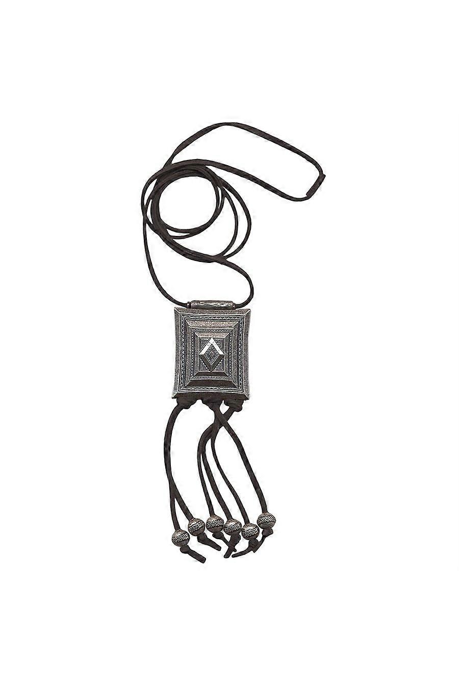 Necklace Square Antique Silver - Gl01461