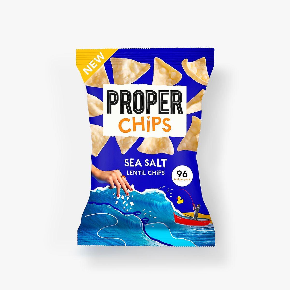 Properchips Sea Salt Lentil Chips 24g x20