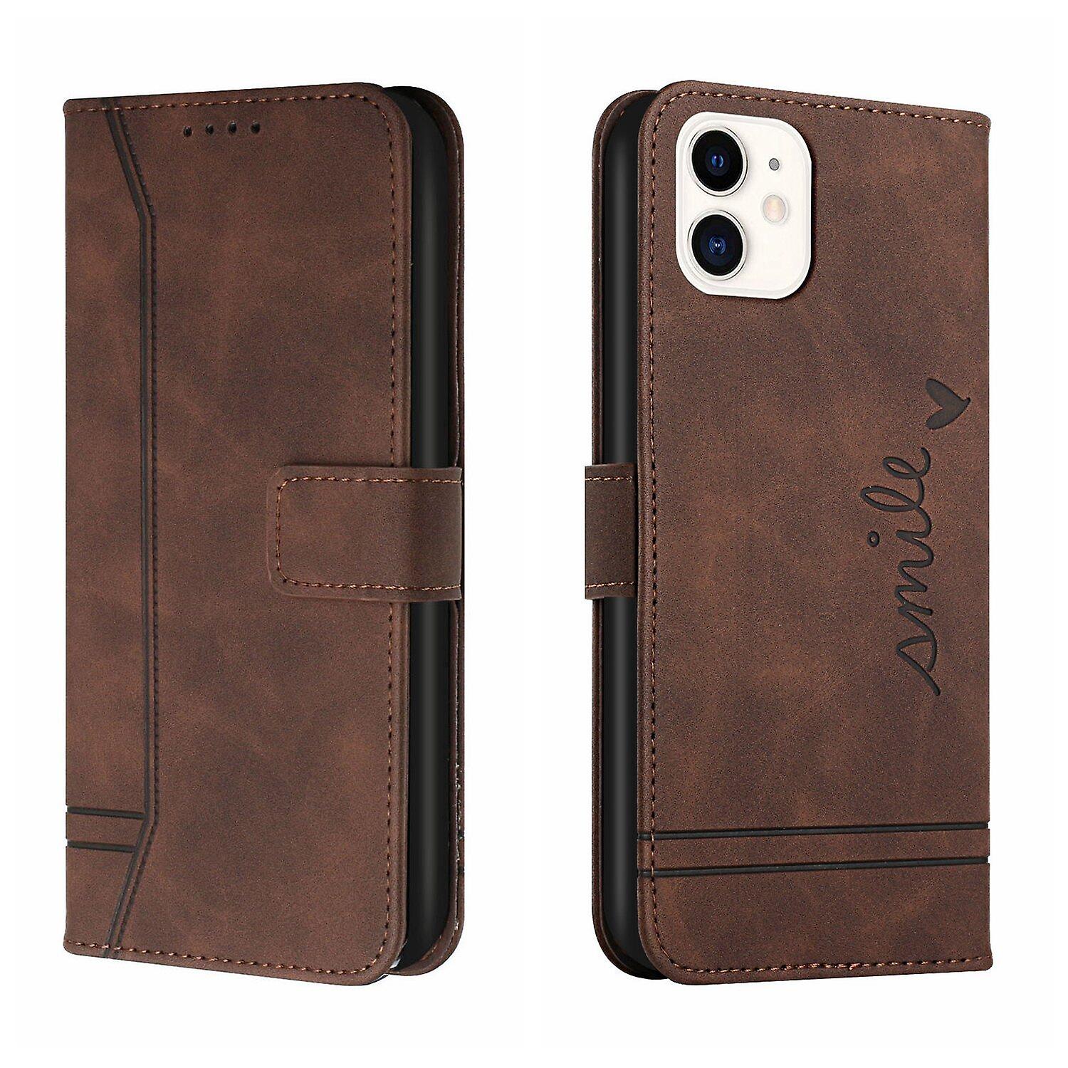 Leather Magnetic Closure Case with Flip Wallet Stand Function Cover for iPhone 12 Mini