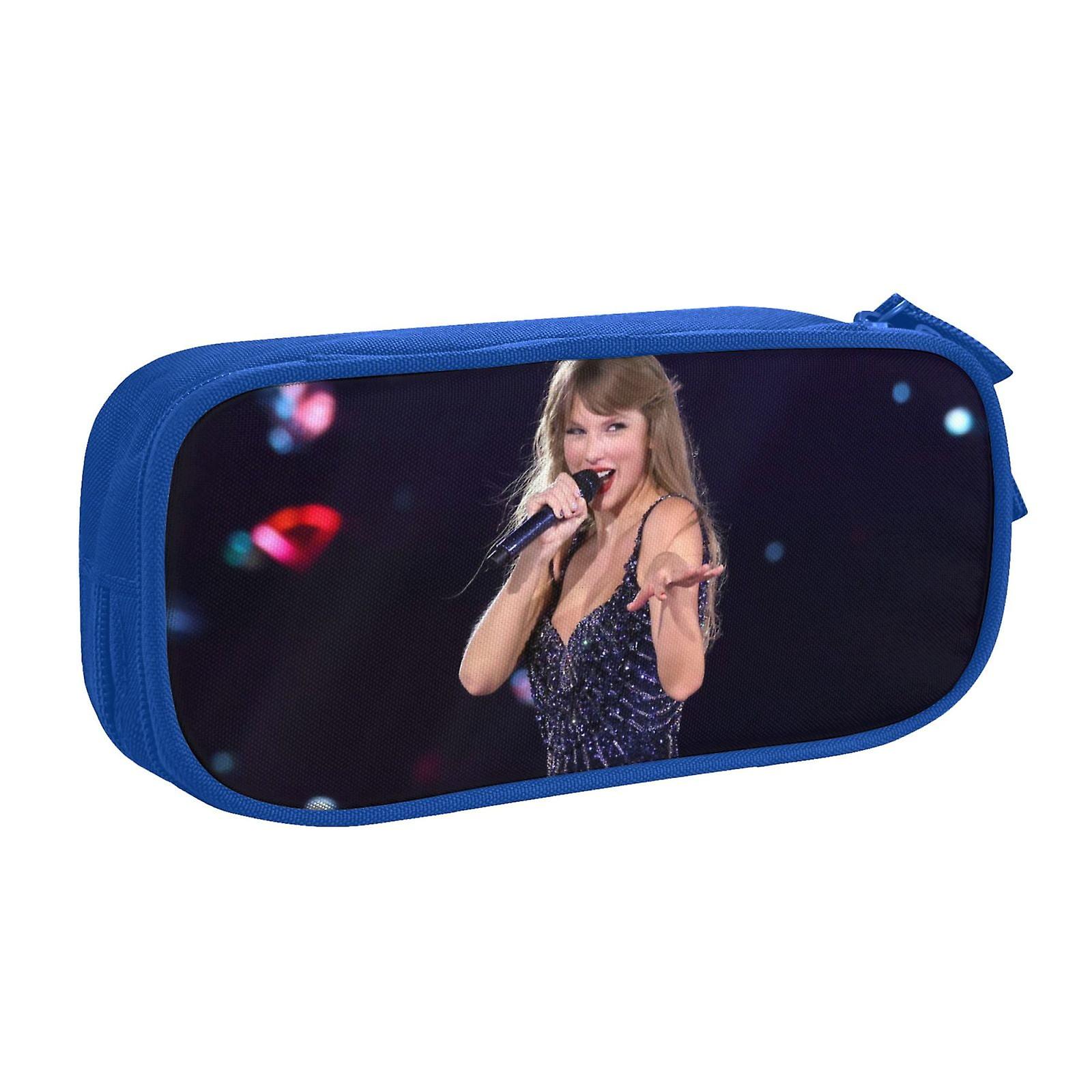 Tay-Lor SWI-FTペンケース(ジッパー付き)、大容量ペンポーチ、大容量収納バッグ、耐久性のあるペンボックス、子供のための新学期用品、ティーン、学生、男の子、G、G