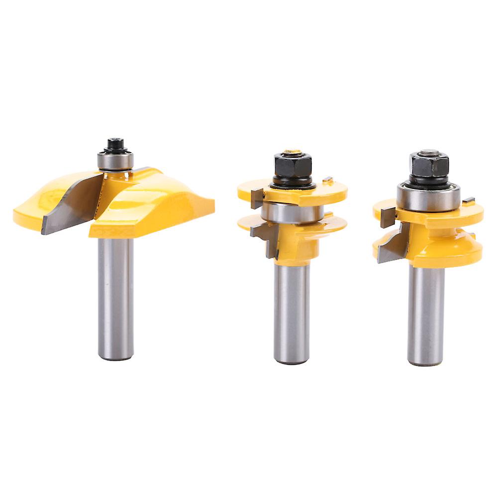 3pcs/set 1/2 Shank Woodworking Milling and Slotting Router Bit for Raised Panel