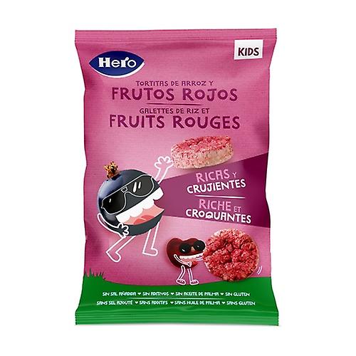 Rice cakes with red fruits 36m+ hero 40 g (Red Berries)