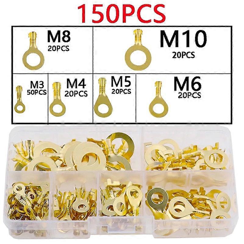 150pcs Motorcycle Boat Model Ring Cable Lugs Box Suitable Outdoor
