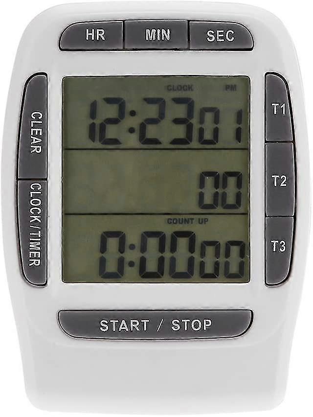 2024 Three-channel Kitchen Cooking Timer Portable Digital Multi-channel 3 Channels Lcd Timer Accurate Tim