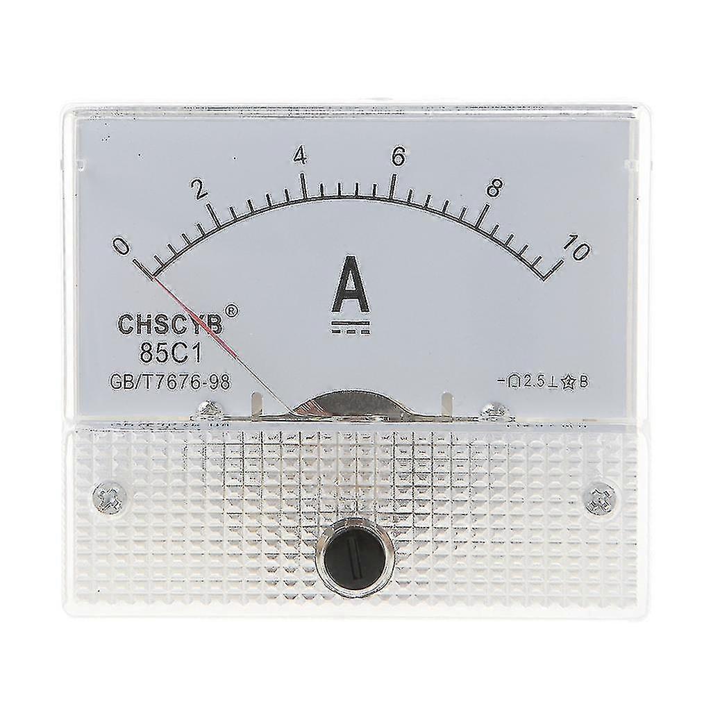 KINCJON 0-10a Analog For Dc Current Panel Meter Amperemeter Rectangle Measuring Detector