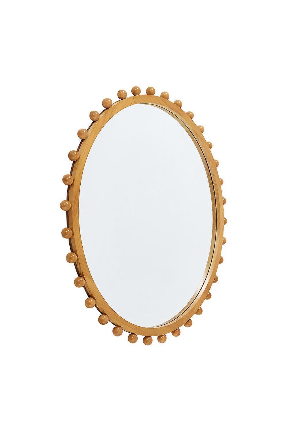 Pine Wood Decorative Wall Mounted Mirror
