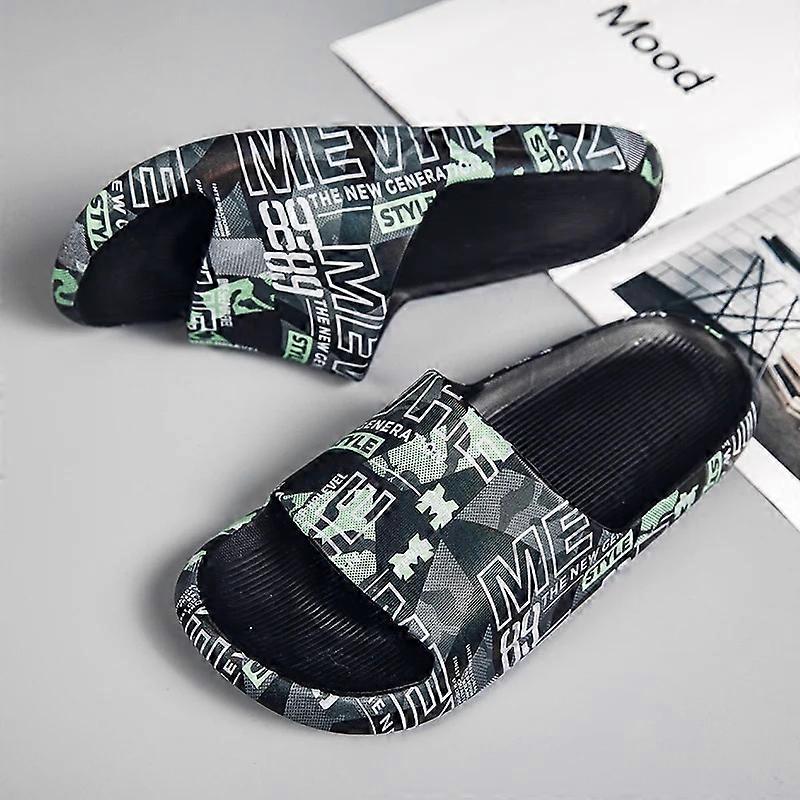 Designer Män Casual Slides Designer Mens Utomhus Inomhus Tofflor Mens Badrum Flip Flop Plattform Beach Slides Zapatos Hombre