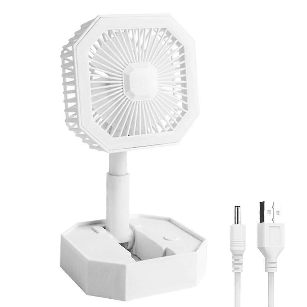 Usb rechargeable desktop fan-portable retractable light small fan